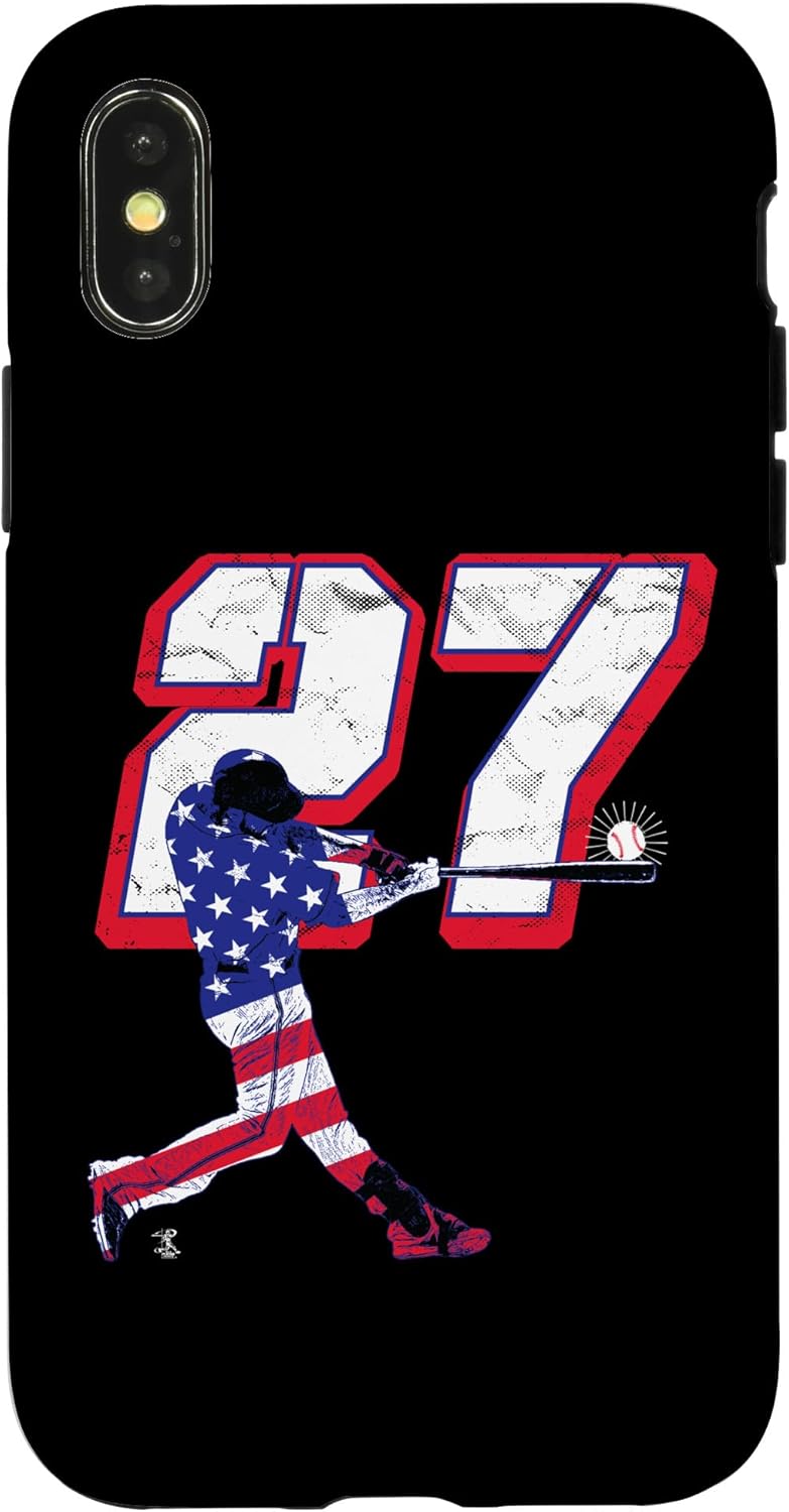 Mike Trout Flag Silhouette Gameday Case for iPhone 13 Pro
