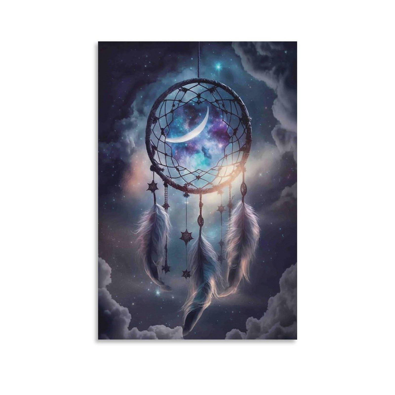 DHBANEIOK Dreamcatcher星空挂饰 Poster Artwork Giclee Canvas Prints Modern Canvas Wall Art Picture Wall Hanging for Bedroom Living Room Decor 16x24inch(40x60cm)
