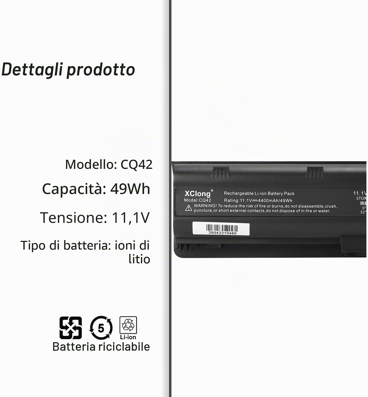 MU06 MU09 593553-001 Laptop Batteria per HP 240 245 250 255 430 450 635 650 655 2000 Pavilion G6 G7 Compaq Presario CQ56 CQ57 CQ58 CQ62 593554-001 593562-001 636631-001 HSTNN-LB0W HSTNN-Q62C