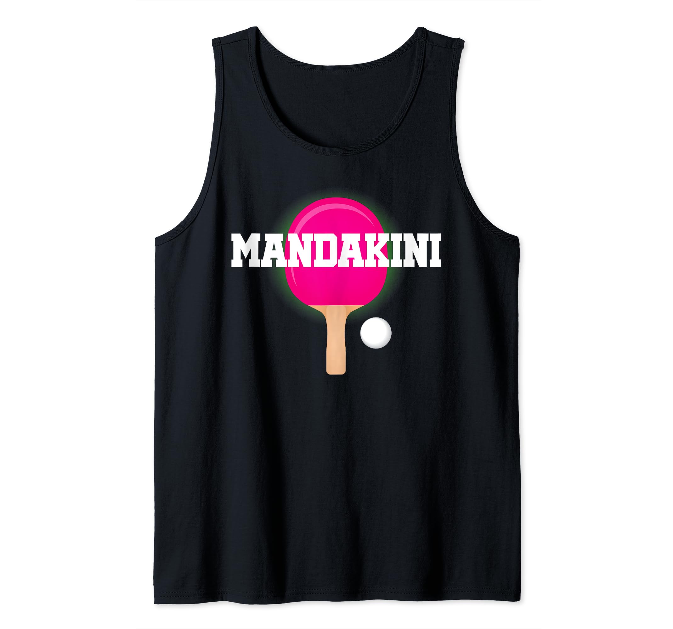 Mandakini Name Girls Table Tennis Ping Pong Game Racket Tank Top