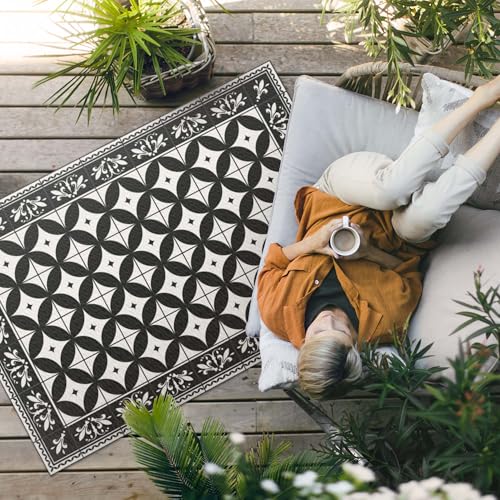 Tapis d'extérieur rectangle 60x90 lavable pour porche et terrasse - 3