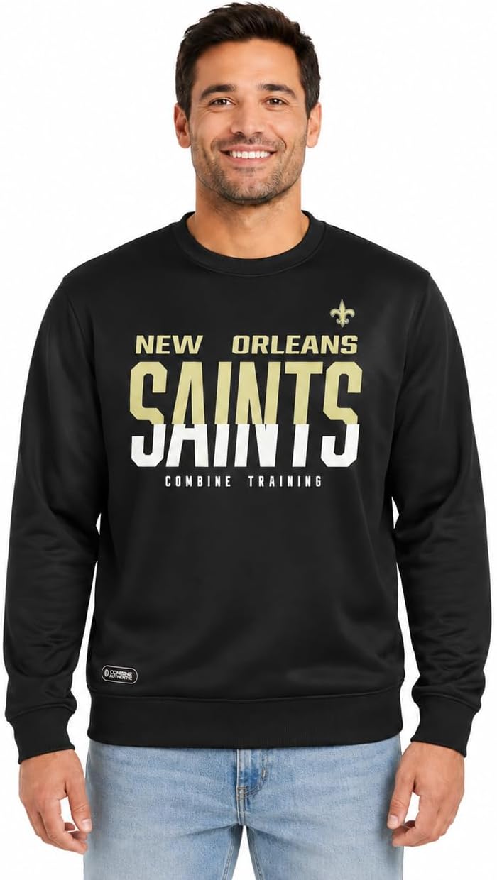 Outerstuff NFL Men's Crewneck Sweatshirt - Performance Fleece Pullover
