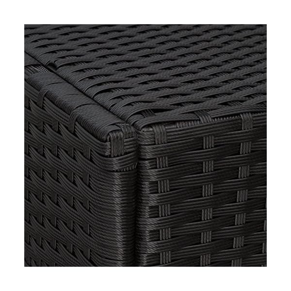 TecTake Rattan day bed sun canopy lounger recliner garden furniture patio terrace - Image 5