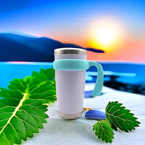 Miniatura 6 de Mango de vaso de 20 onzas, antideslizante para taza de viaje con agarre para vasos aislados al vacío, adecuado para trail, Sic, Yeti Rambler, Ozark