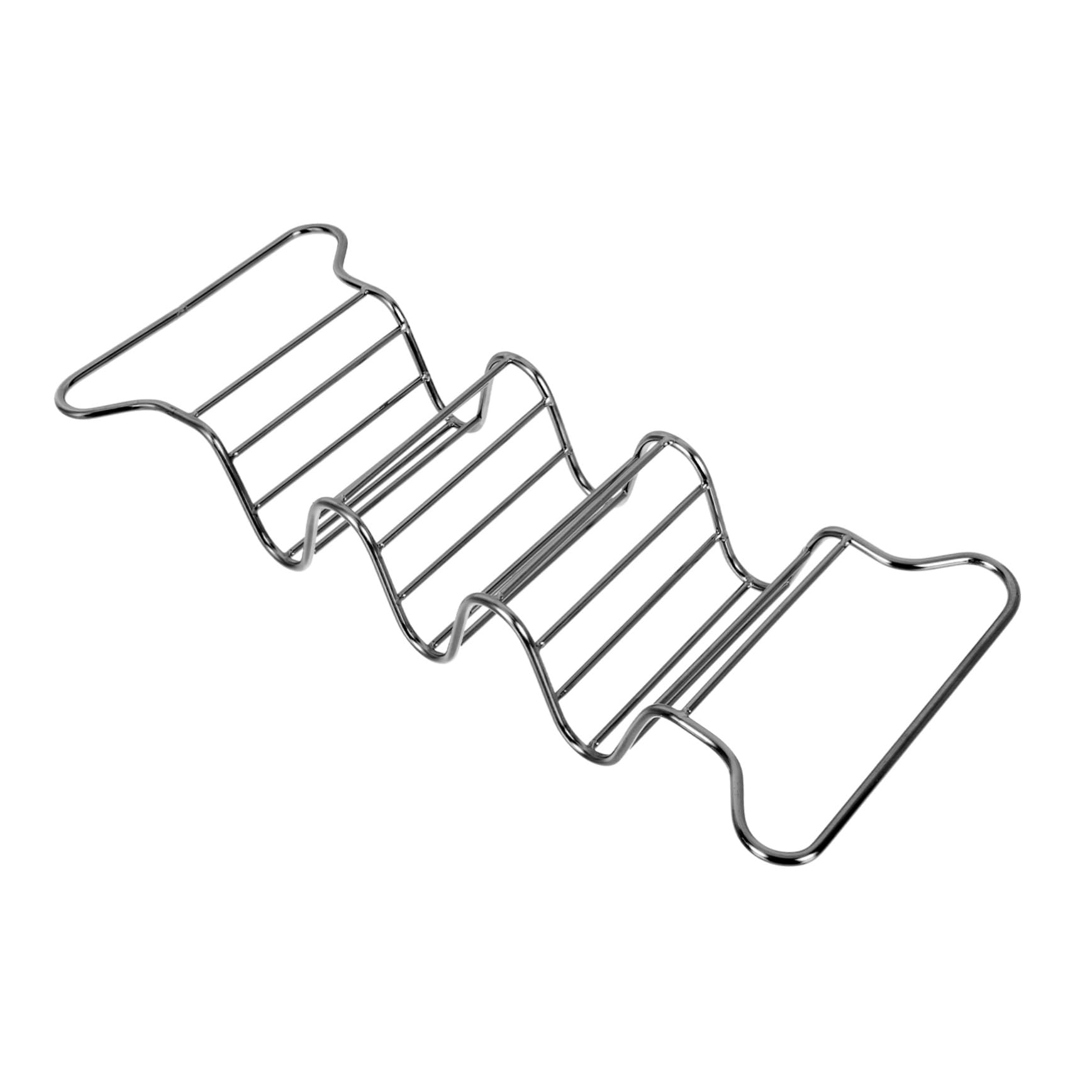 KICHOUSE 1pc Taco Stand Steel Taco Rack Baked Taco Rack Wire Holders for Cords Taco Holder Taco Plate Holder Comal for Tortillas Taco Rack Stand Comal Para Tacos Stainless Steel Black