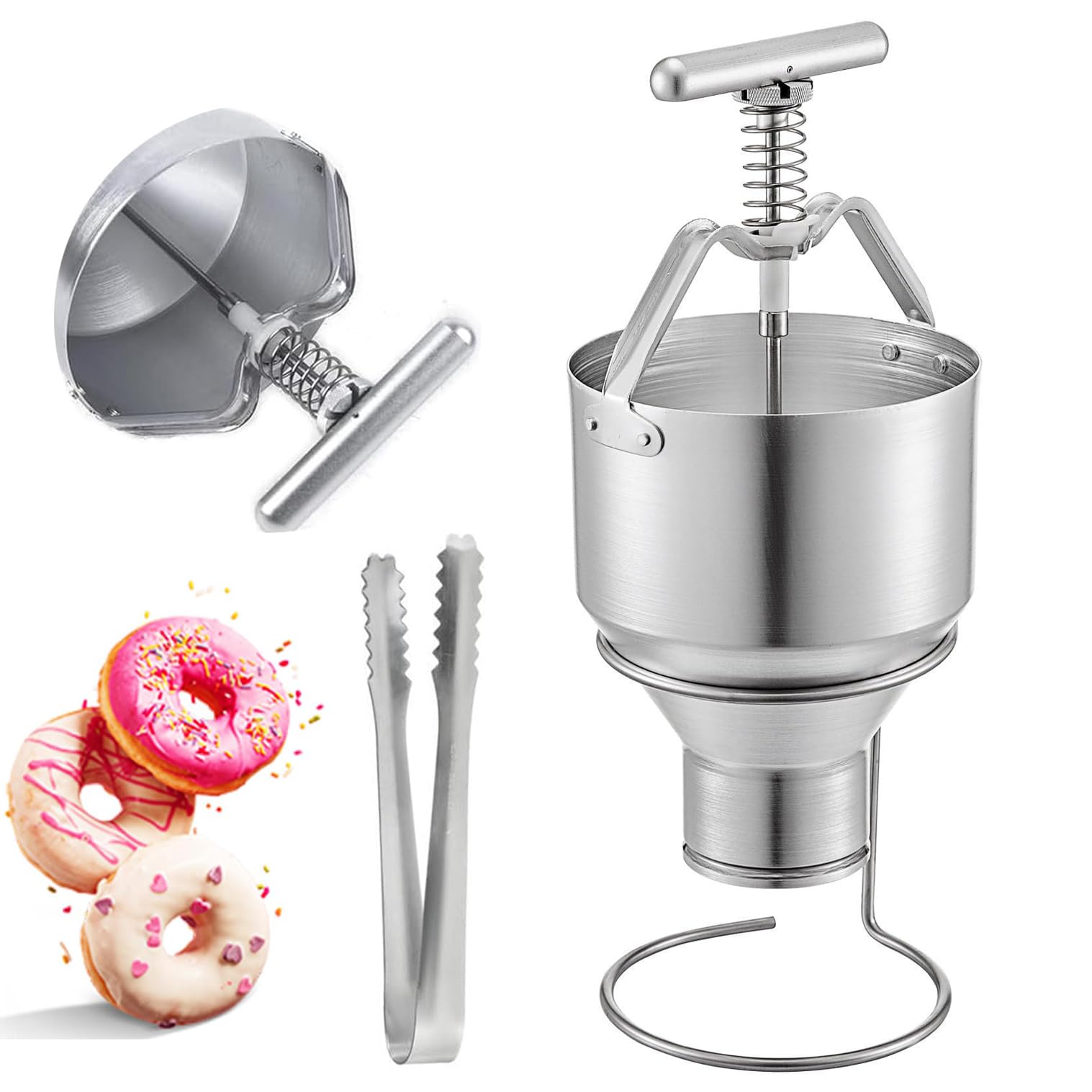 Dispensador manual de masa de donas para uso doméstico y comercial