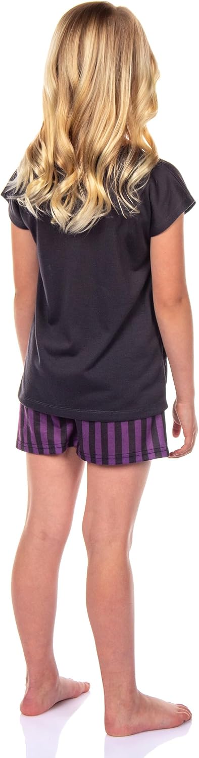 INTIMO Addams Family Wednesday Girls' Pajamas Tonight Was Torture Short Sleeve Lounge Sleep Set