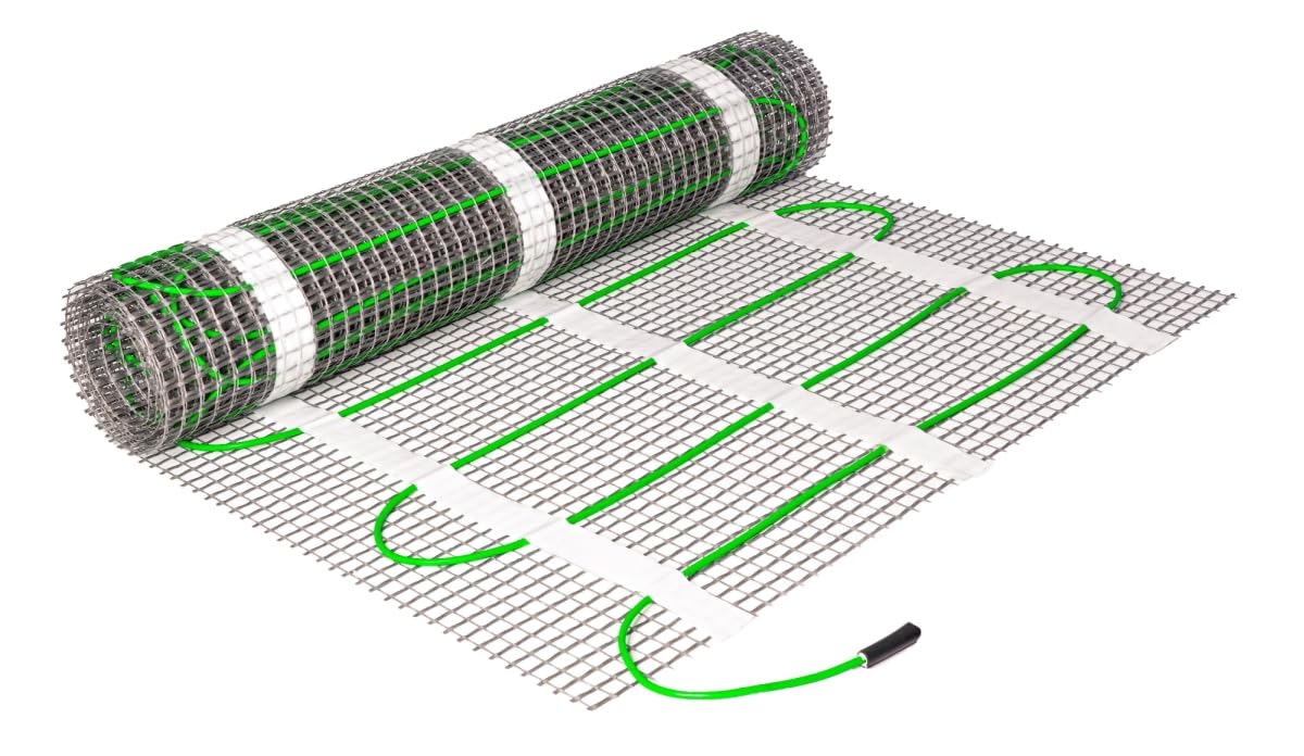 Elektrische Fußbodenheizung HoWaTech Comfort für Renovierung TWIN Heizmatte 160 W/m², Heizfläche:3.00m²