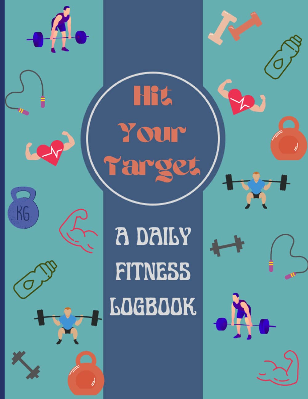 A Daily fitness Logbook | Gym Log | A4 | 100 Pages | 8.5 x 11 inches | Gym and Fitness Diary | Track workouts and Record Progress
