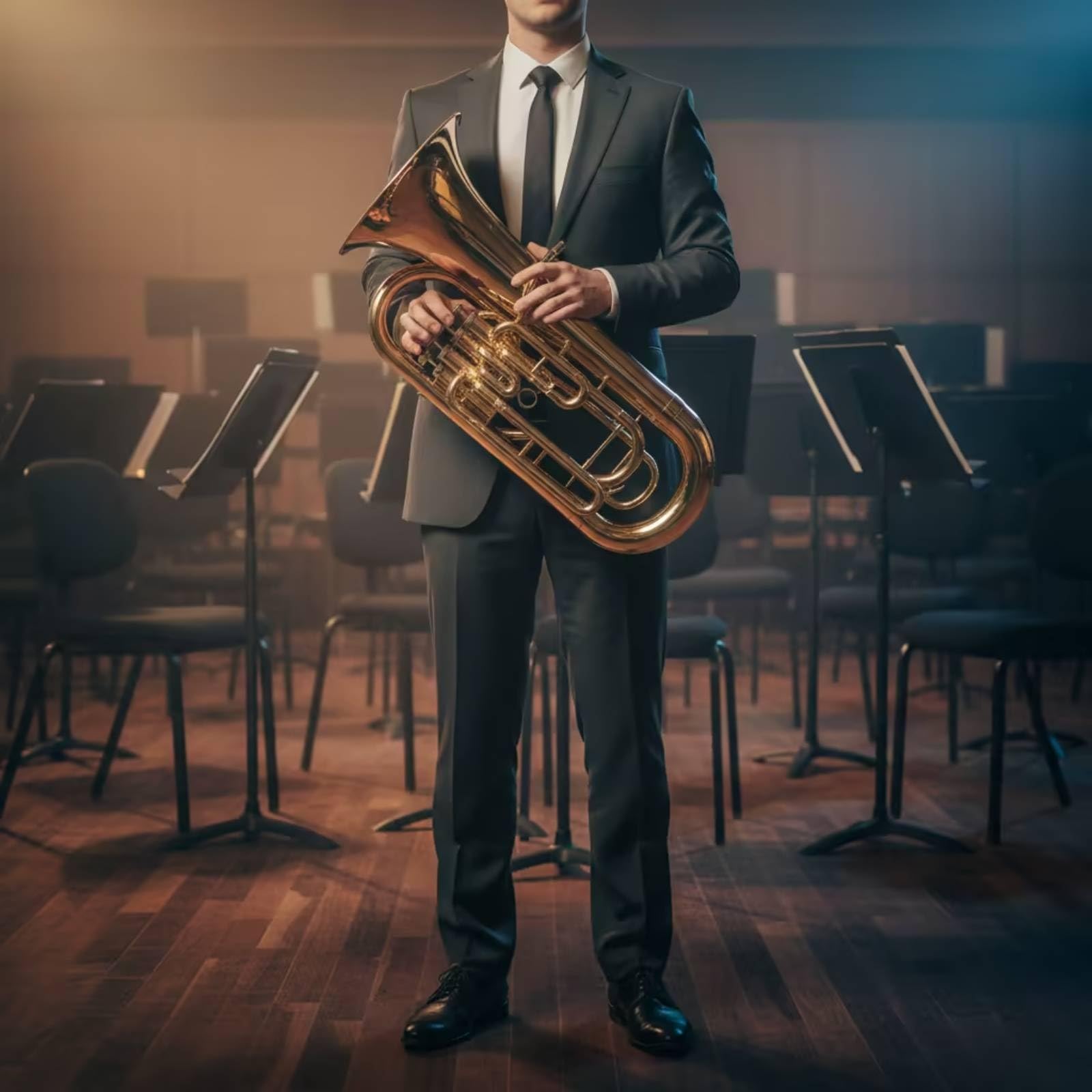 Strumento a Fiato in Si Bemolle con 4 Pistoni Pistoni Buona Suonabilità Strumento a Fiato in Si Bemolle Facile da Suonare A