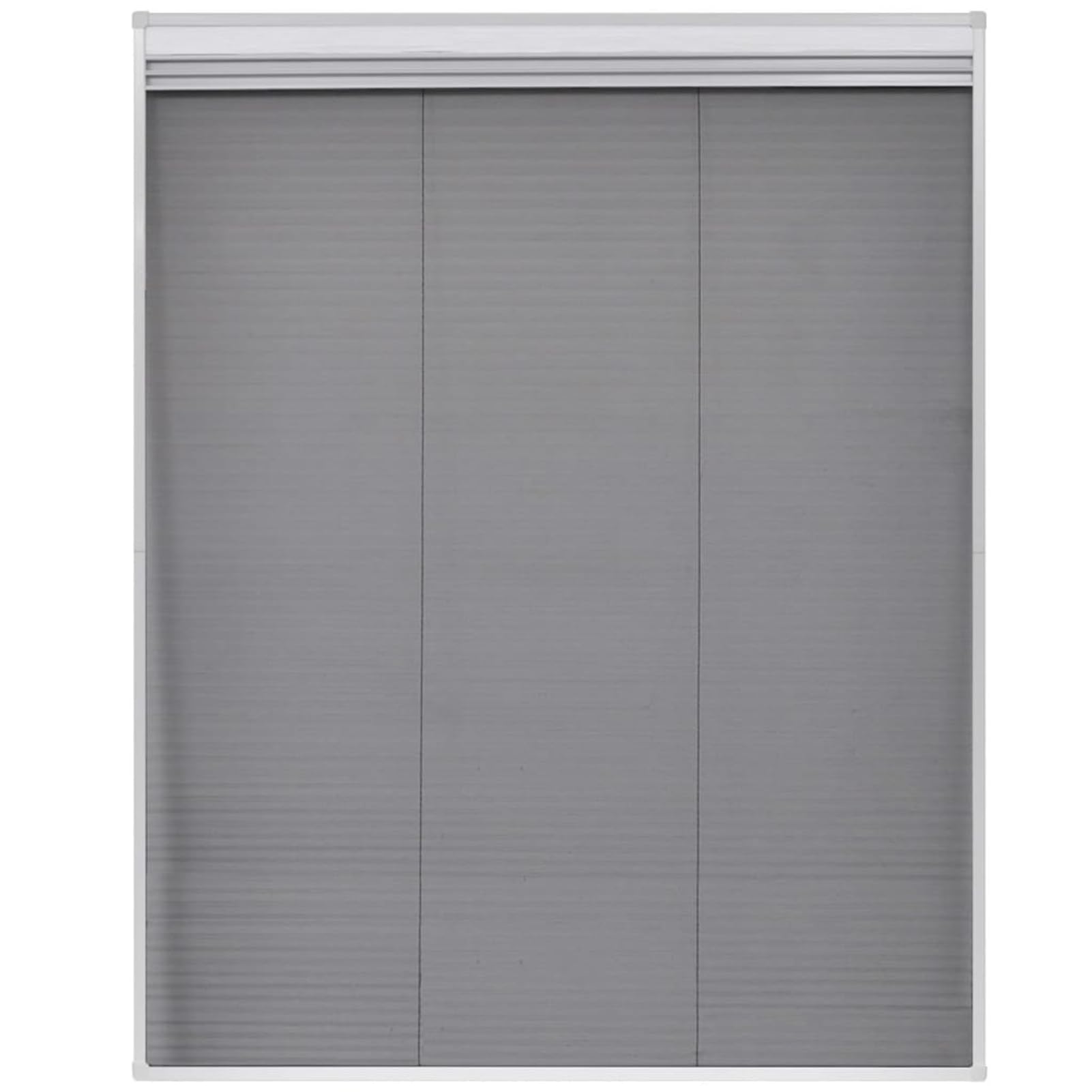 Duo Insektenschutz-Plissee mit PET-Jalousie, Aluminiumrahmen Weiß, Fiberglas-Netz Schwarz, 80 x 100 cm, für Dachfenster 142616