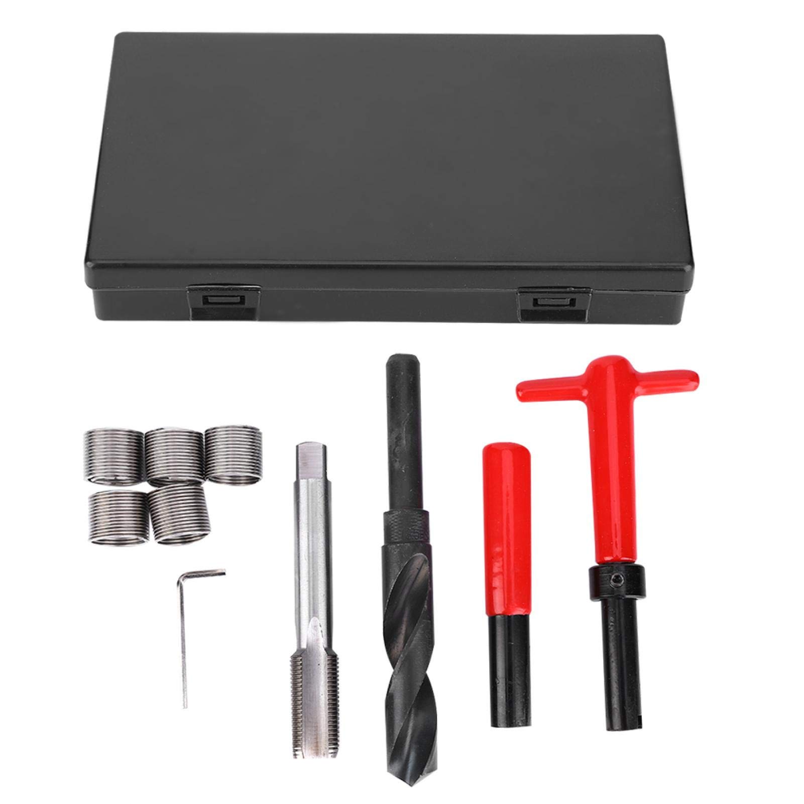 10Pcs M18x1.5 Kit di attrezzi per la riparazione della filettatura, kit di riparazione Helicoil con inserto filettato in acciaio inossidabile
