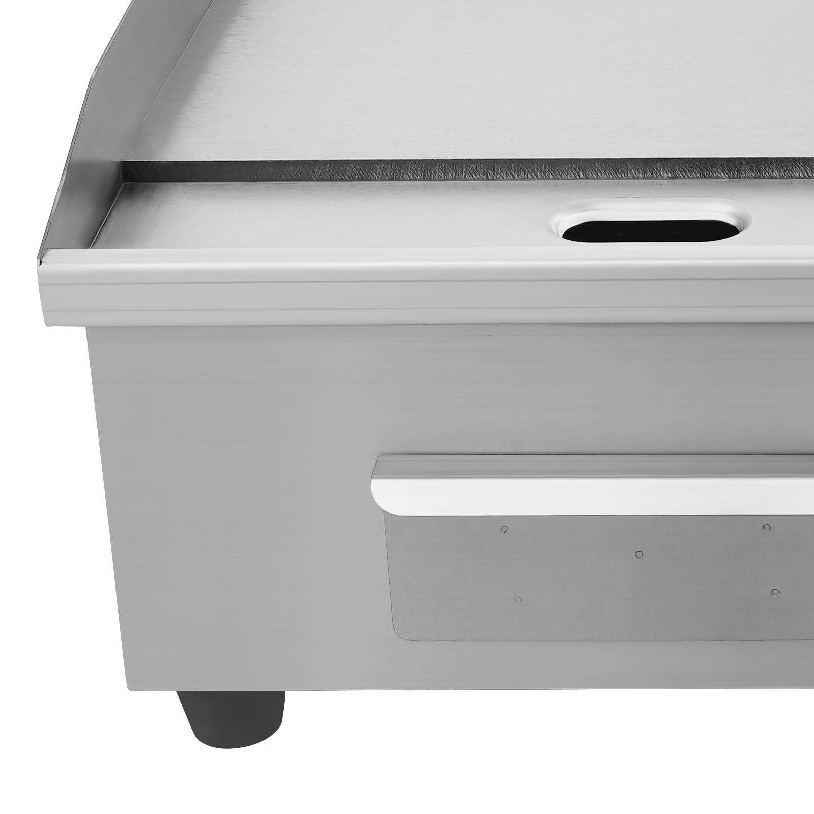 Plancha, piastra elettrica da 3000 W, griglia elettrica da tavolo, in acciaio inox, temperatura regolabile da 50 a 300 °C, con piedini in gomma antiscivolo