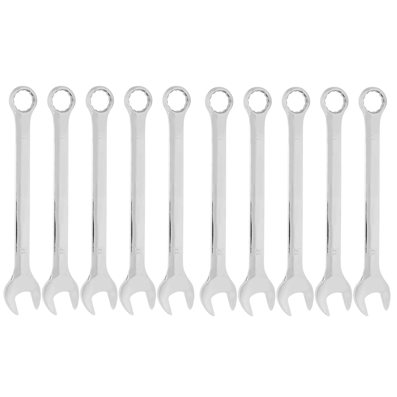 10 Sztuk 17mm Zestaw Kluczy Płasko-oczkowych dla Mechaników Metryczny Klucz z Grzechotką CVS Rura Klucz z Grzechotką