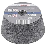 Bosch Accessories Meule Boisseau Conique pour PierrE/Béton, 24 Grain, 90mm - 110mm Diamè...