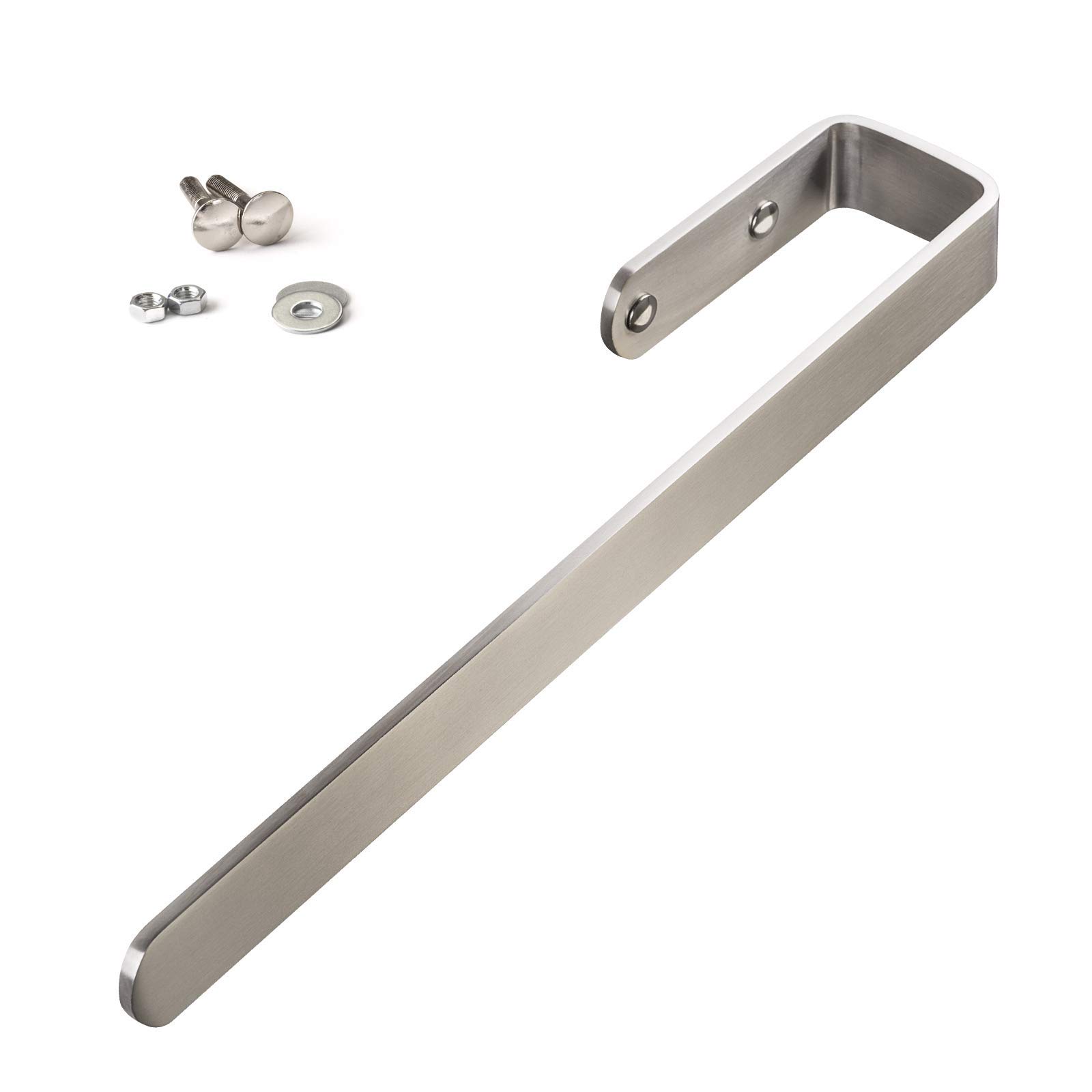 SOTECH 2 pezzi Portasalviette PAN per montaggio su mobile/da avvitare/acciaio inox spazzolato/portasalviette bagno ganci per asciugamani