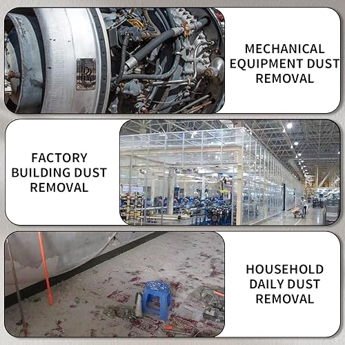 Miniatura 7 de SI FANG Pistola de soplado de aire de 2 vías con flujo de aire ajustable y boquilla extendida desmontable, potente pistola sopladora de compresor de