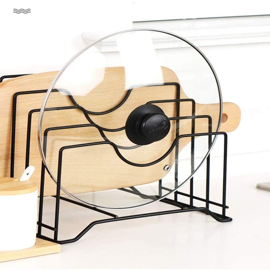 Soporte para Tapa de Olla, Estante para Platos de Almacenamiento, Organizador para Tabla de Cortar, Utensilios de Cocina para Hornear, Cubierta para Tapa de sartén
