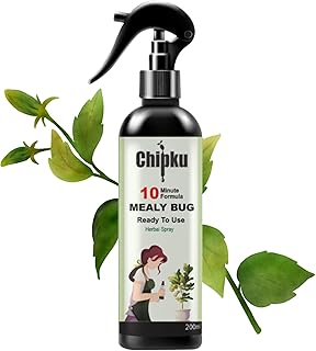 Chipku Herbal Mealy Bug Spray For Plants & Garden 200ml| 10 Minutes Result Guaranty|Removes Entire Mealy Bug Infestation|Powerful 100% Organic MealyBug Repellent Spray For Indoor & Outdoor Plants