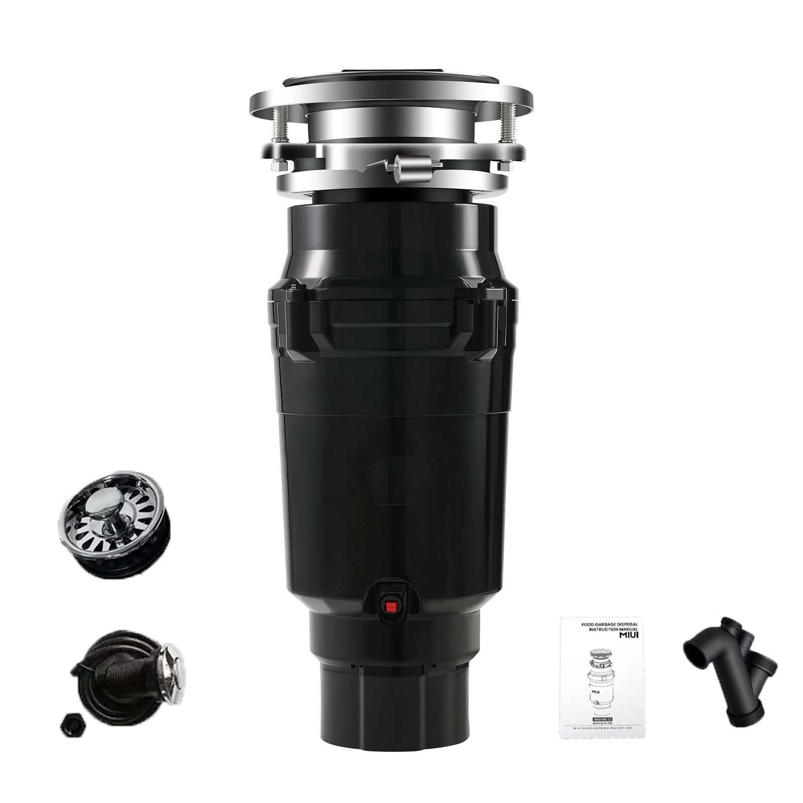 Eliminación de Alimentos, eliminación de Basura 1/2 HP, eliminación de Basura del Fregadero de 1,4 L, Motor de Alta Potencia de 375 W, eliminación de 2800 RPM con Cable de alimentación previa