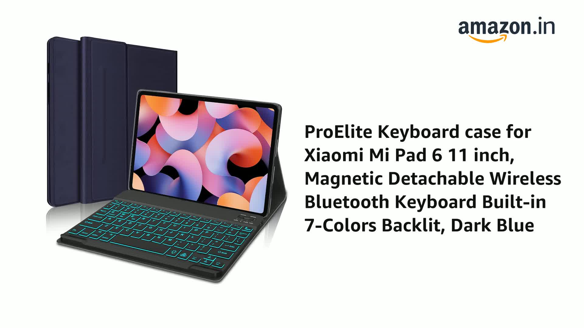 ProElite Keyboard case for Xiaomi Mi Pad 6 11 inch, Magnetic