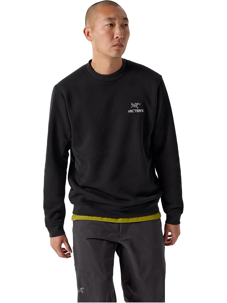 Black Arc'teryx Emblem Fleece Crew
