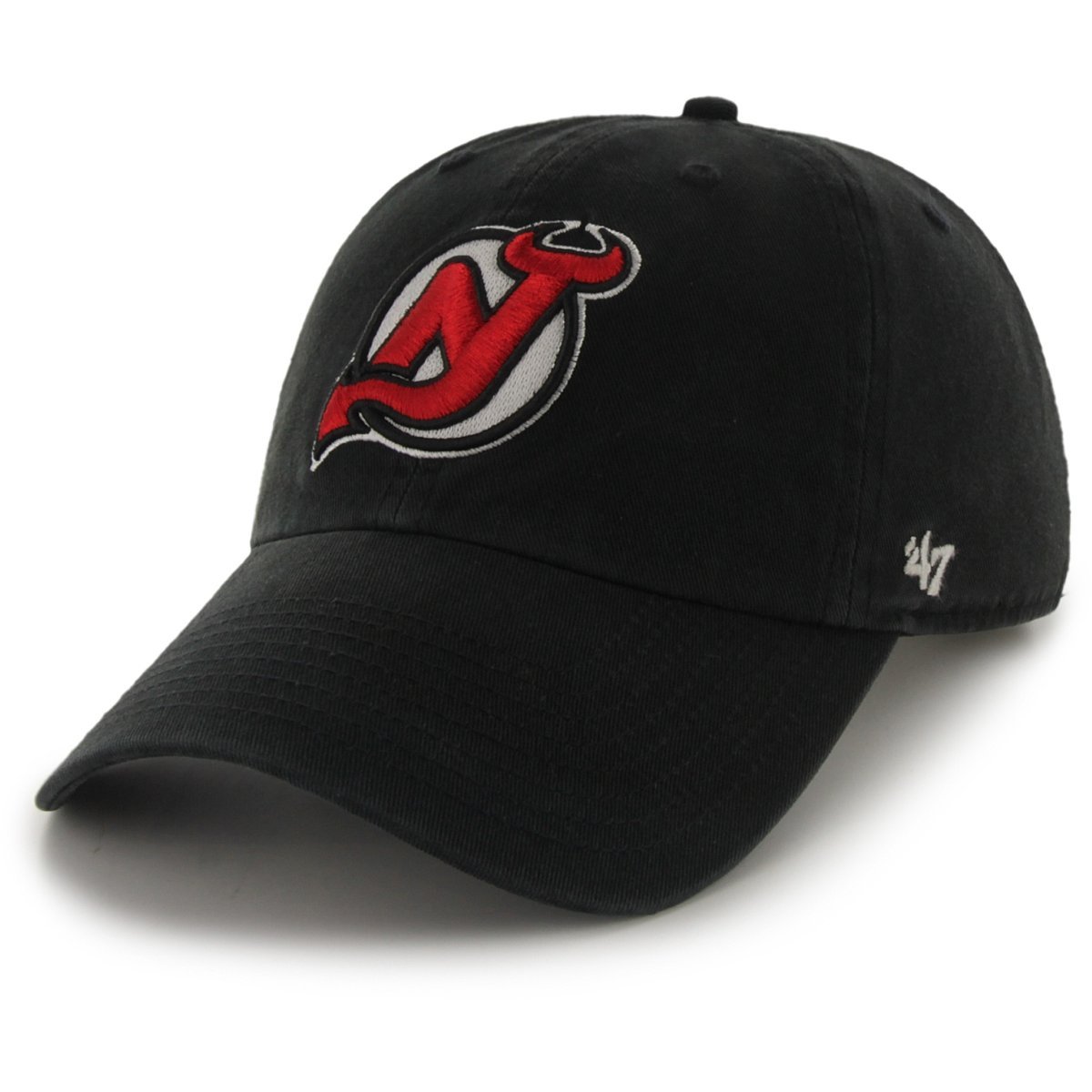 NHL New Jersey Devils Clean Up Cap, One Size, Black