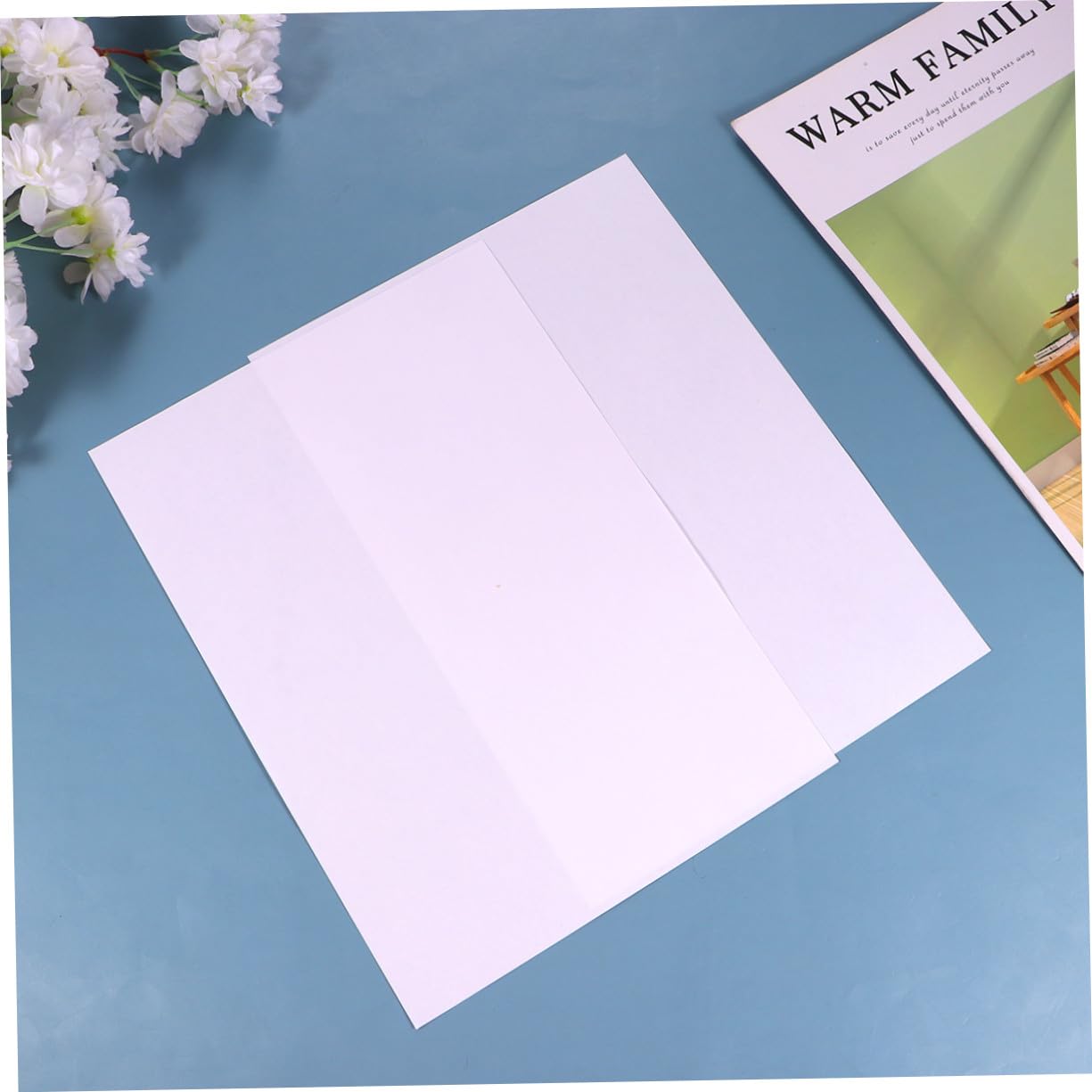NOLITOY 100 Blatt Weißes A4-Trennpapier Doppelseitig Antihaftbeschichtet für Home Office und Handkonto Ersatzpapier für Diamant Malerei (Weiß)