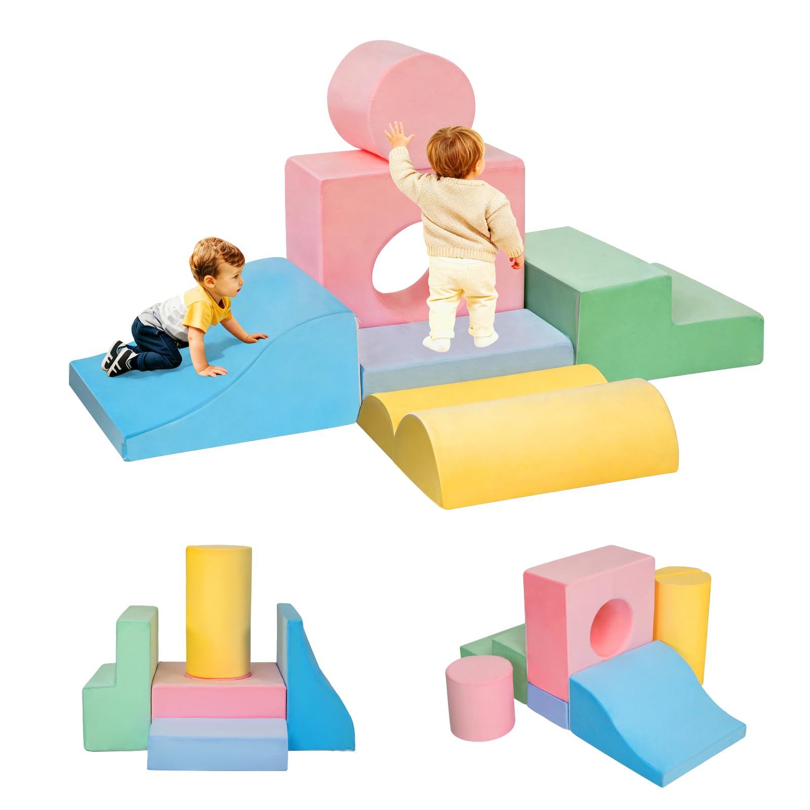 MIND&ACTION 6 Pieces Toddler Climbing Toys Indoor - indoor climbers and play structures | Mubboo