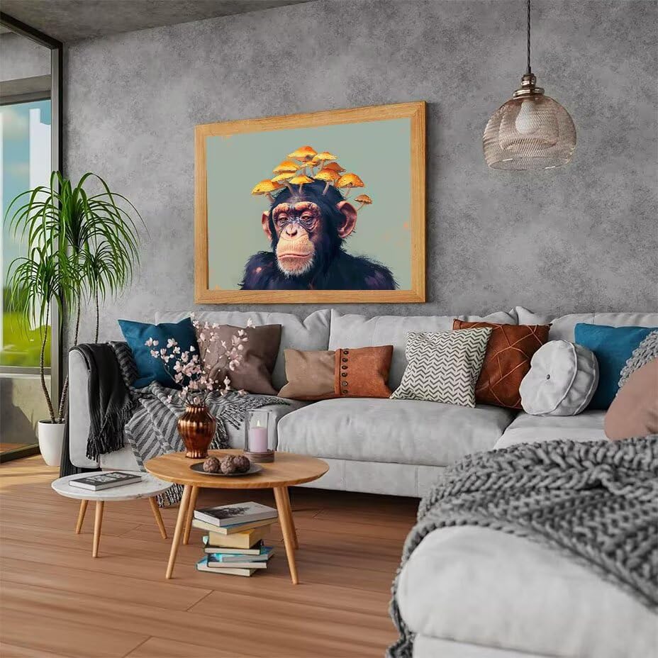 Diamond Painting Fleur d'orang outan 5D DIY grand format 70x90 cm - 2