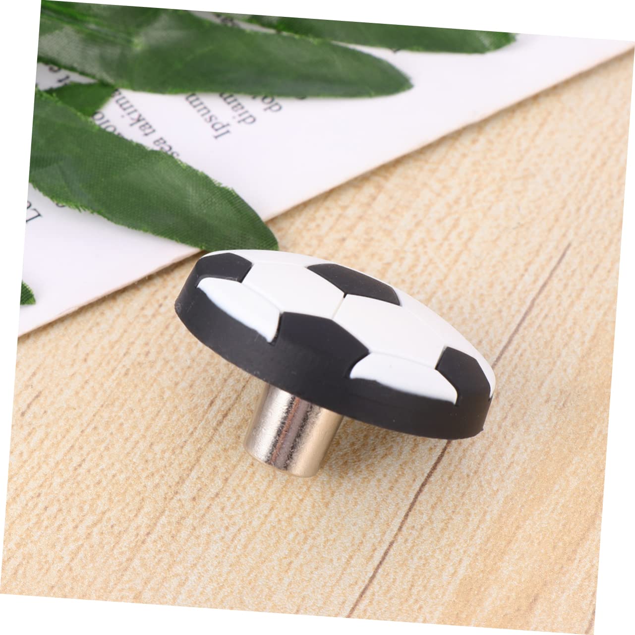 CANIGHT Soccer Ball Shape Door Knobs 4 Pack Kids Dresser Knobs Easy to Install for Child's Room Furniture