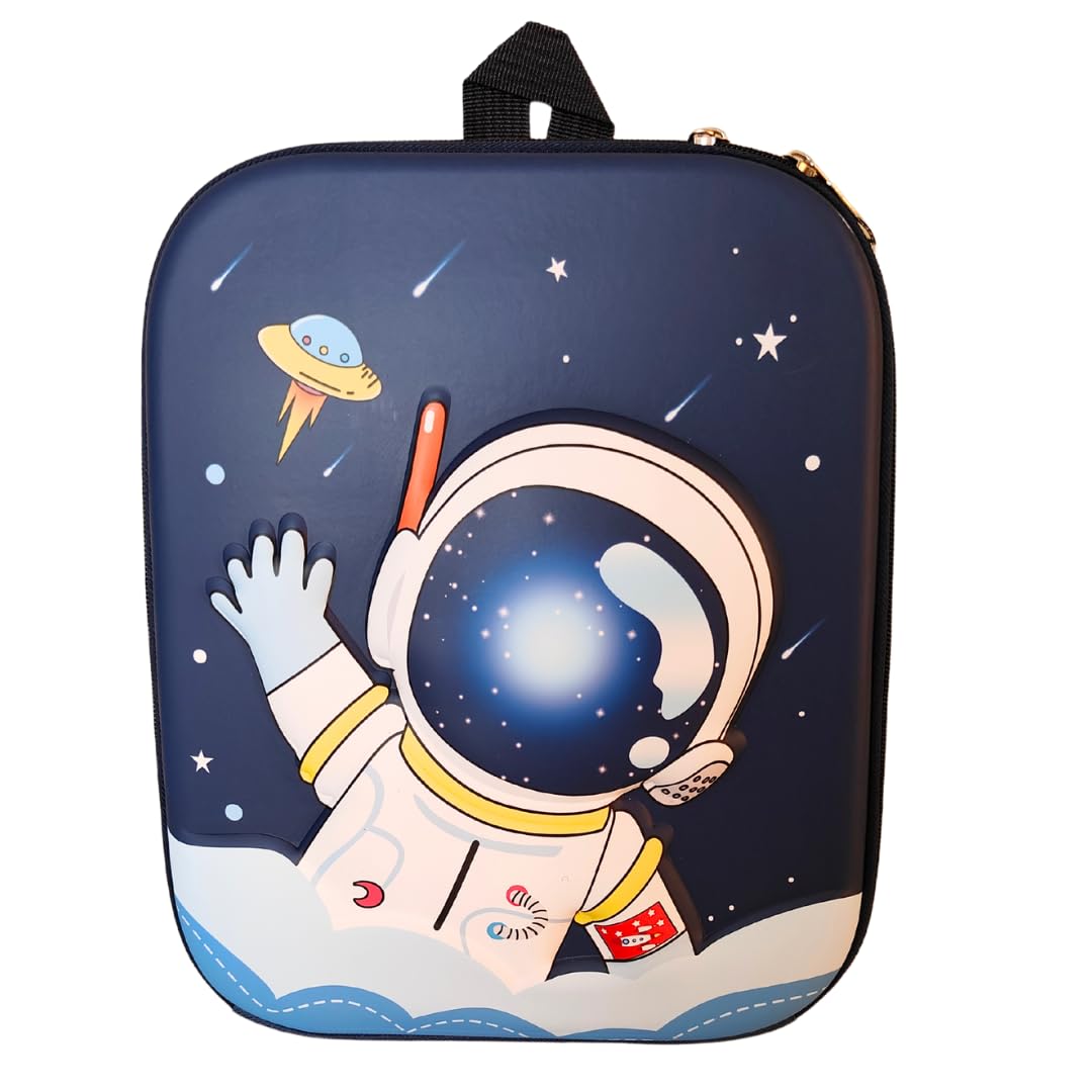 Suffix Retail ® Kids Bags for 3-5 Years | Pre-Nursery Backpacks with Cute Keychain | Unicorn & Space Bags for Girls & Boys (ASTRO_BLUE)