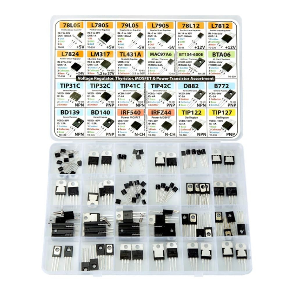 MOSFET BJT Diodes SOT-23 Cosmin assortiment de commutateur électronique