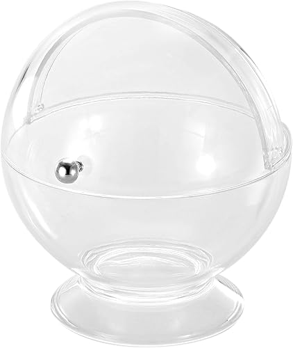 Miniatura 1 de UP ware Sugar Candy Bowl con tapa superior enrollable transparente, 16 onzas de plástico acrílico, multiusos, recipiente de almacenamiento de