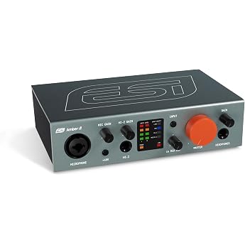 ESI Amber i1 Professional 24-bit / 192 kHz USB Audio Interface with 2 Inputs and 2 Outputs
