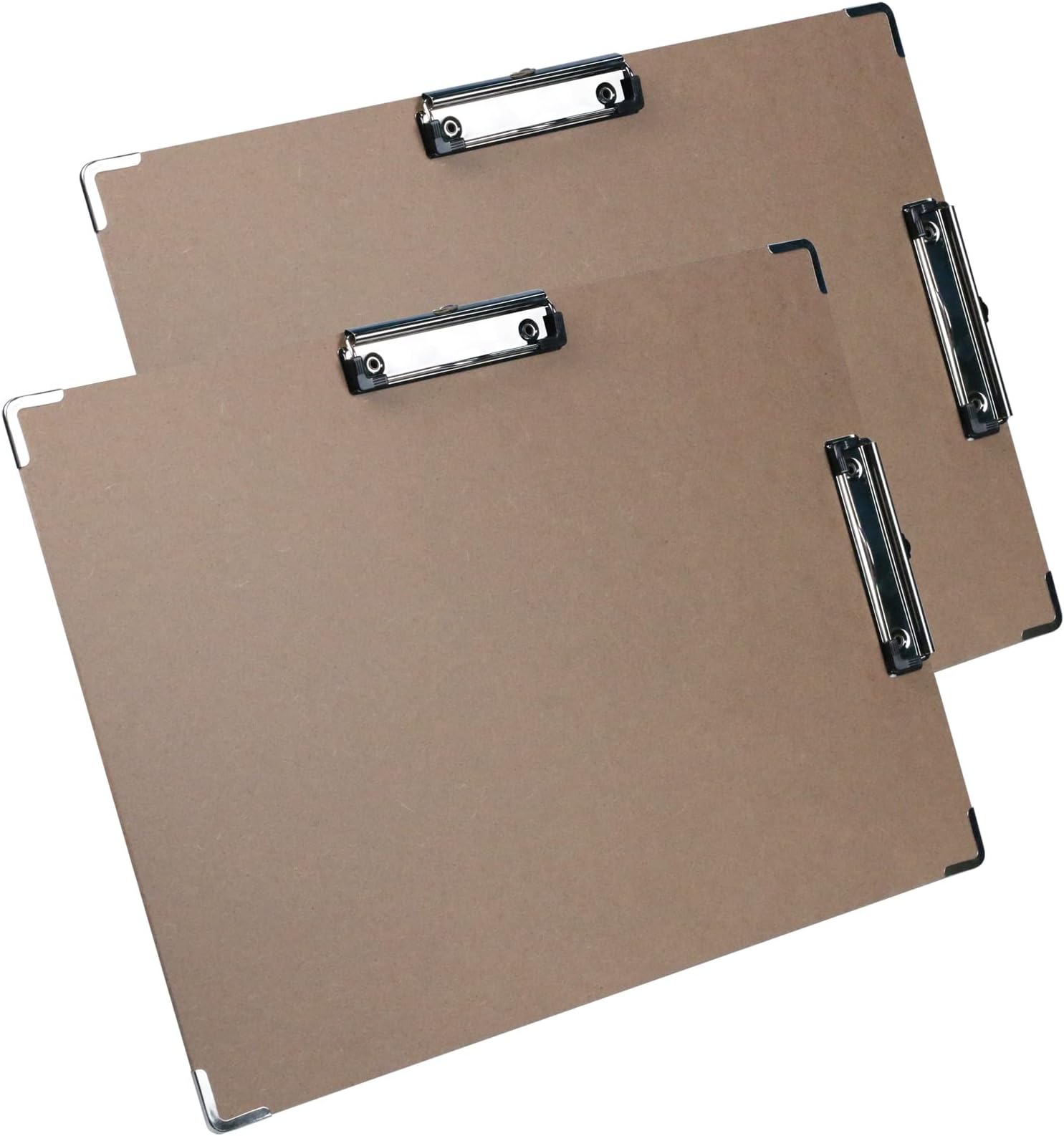 Acocony11x17 Clipboard Double Clip with Hardware Corner Guard Extra Large Clipboard Hardboard with 2-4.5 Inch Low Profile Clip Art Clipboard Log Color 2 Pack