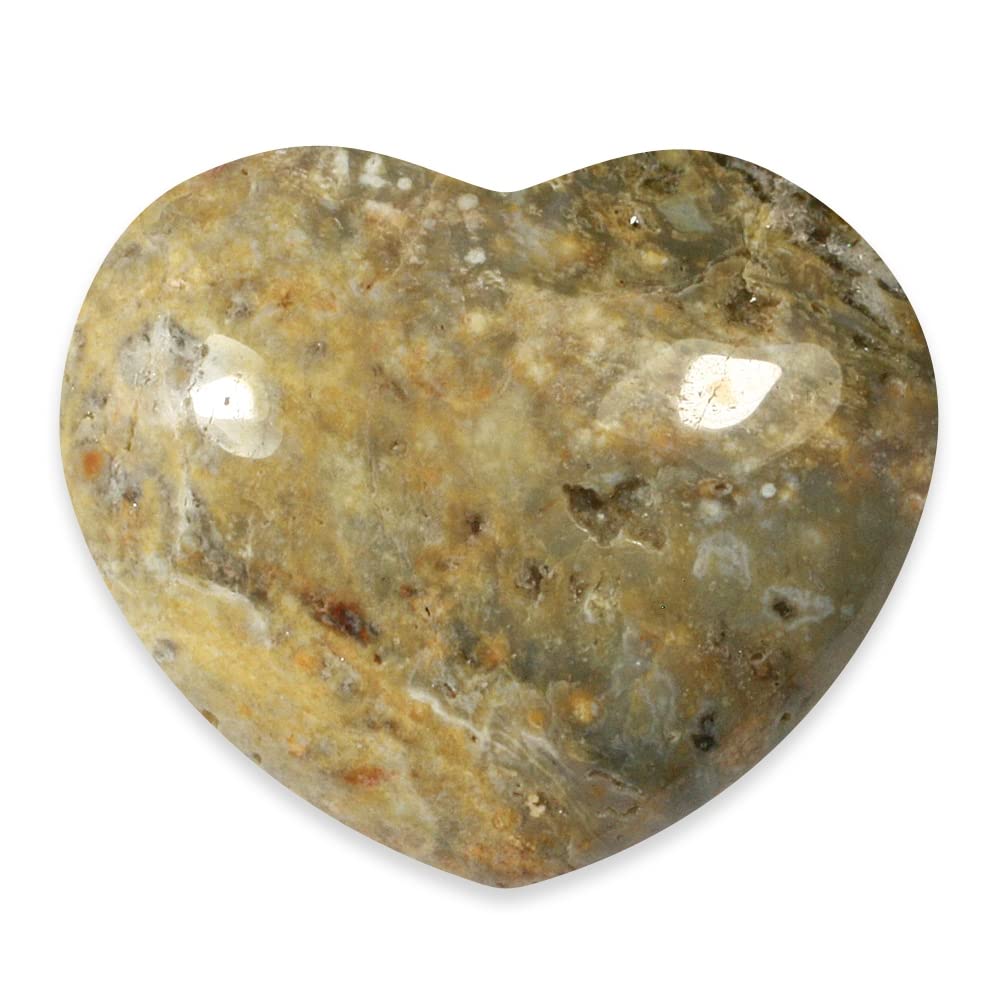 Ocean Jasper Crystal Heart ~45mm