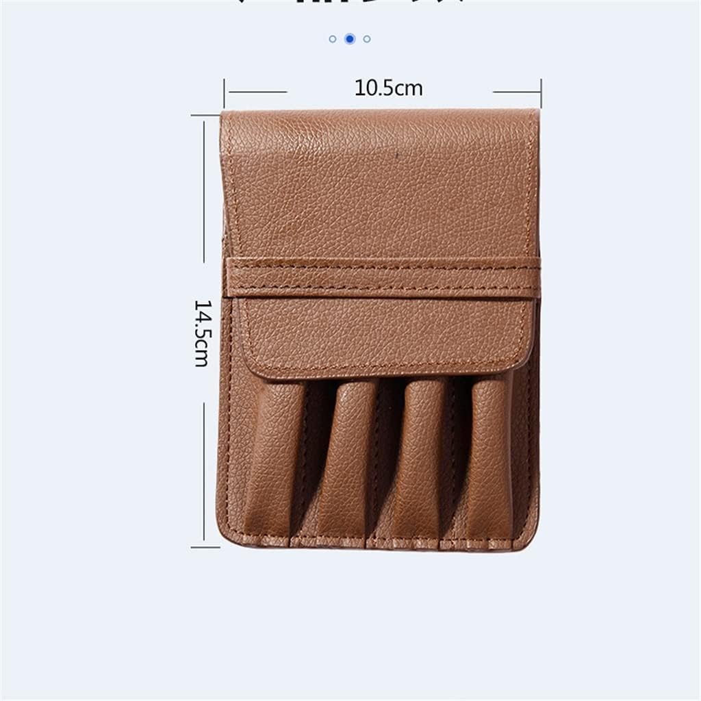 Trousse à stylos à Plume/Stylo à Bille Disponible pour 4 stylos - Étui/Pochette en Cuir de Couleur