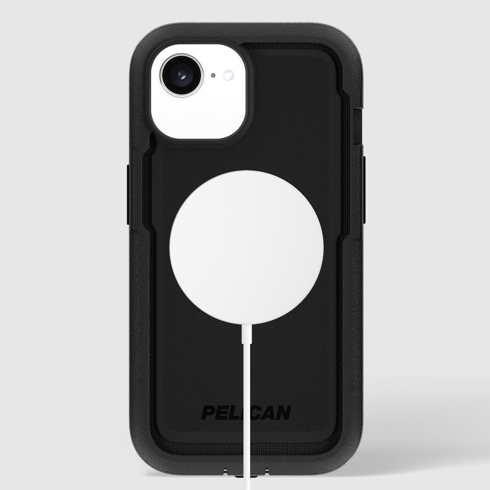 Pelican Voyager Etui na telefon iPhone 16E (2025) / 15/14 / 13 [kompatybilne z MagSafe] z ochroną przed upadkiem klasy wojskowej 5,5 m - wytrzymałe etui z klipsem na pasek, futerał do iPhone'a 16E