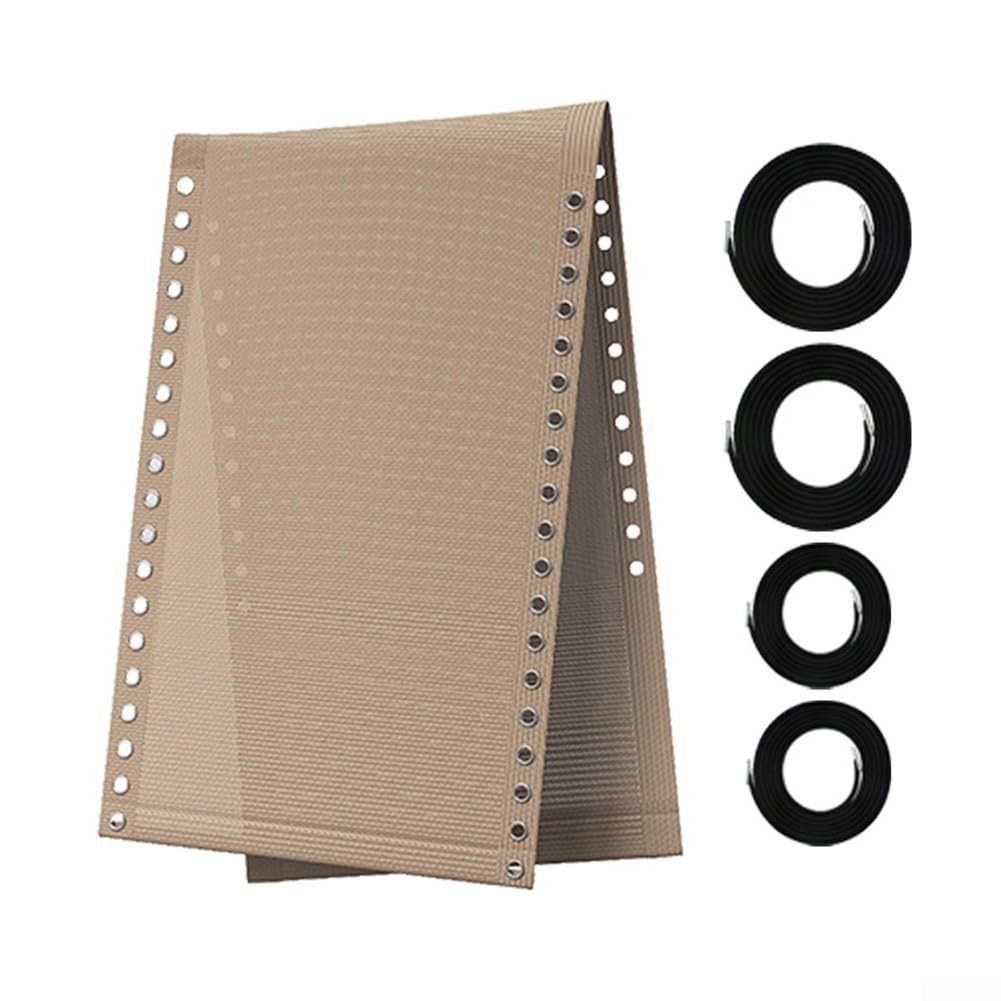 Hasaller Beach Chair Mesh Covers Nylon Beach Chair Replacement Kit Fabric Cord Outdoor Deck Chairs Replacement Fabric Set Deckchair Repair Cloth Mesh Cover for Bea-ch Lounge Chairs 160 x 43 cm(A)