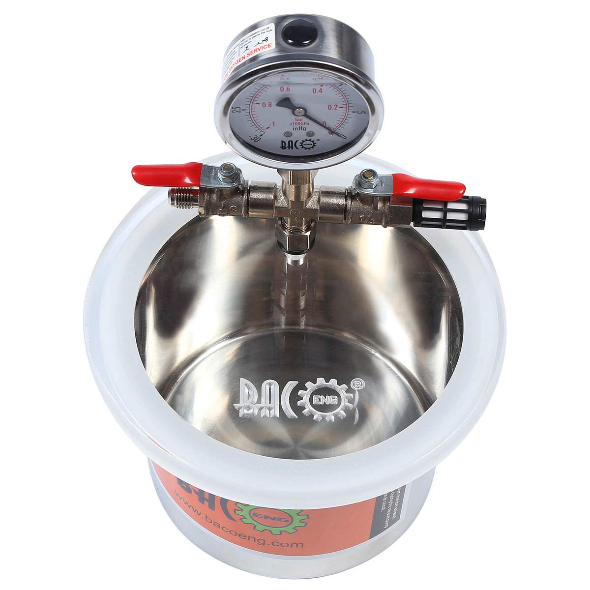 BACOENG 6.8 L Camera del vuoto in acciaio inox degassamento urethanes silicone epoxies