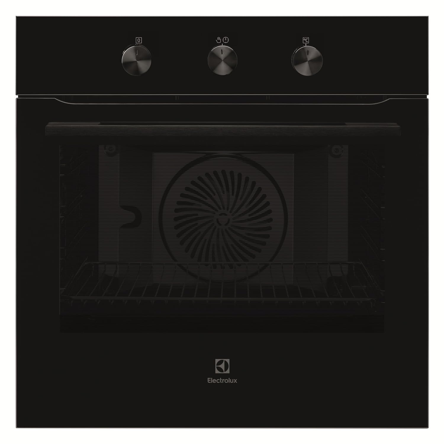 Electrolux 68L 60cm Built-In Oven with 5 Functions, UltimateTaste 300, Glass, Black, KOHLH00KA