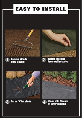 Miniatura 6 de Tela prémium para paisaje y barrera de hierbas, 5 onzas