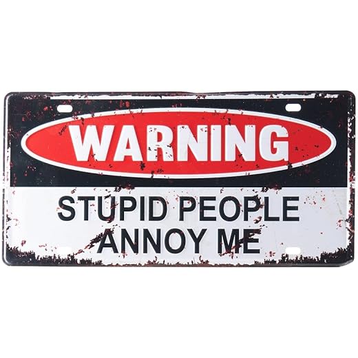 Eazywagon Annoy Me Metal Sign