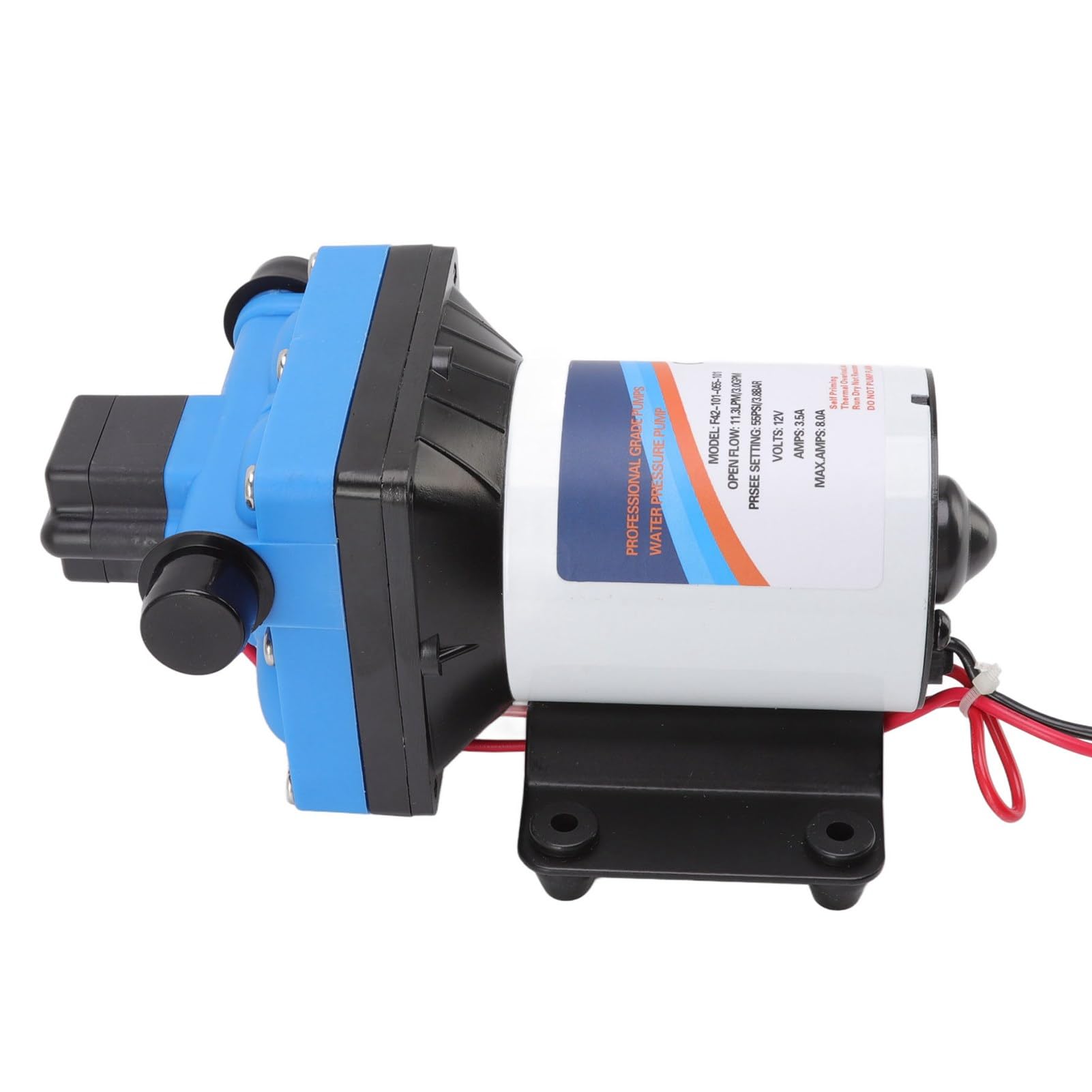 Eujgoov Bomba de Agua para Vehículos Recreativos de 12 V, Bomba de Agua para Vehículos Recreativos con Placa de Hierro, Bomba de Agua para Vehículos Recreativos de 12 V, Rosca Externa