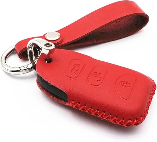 Miniatura 8 de Funda de cuero inteligente con 4 botones para llavero Kia Sorento Forte Optima Rondo Hyundai Elantra Genesis Sonata (negro)