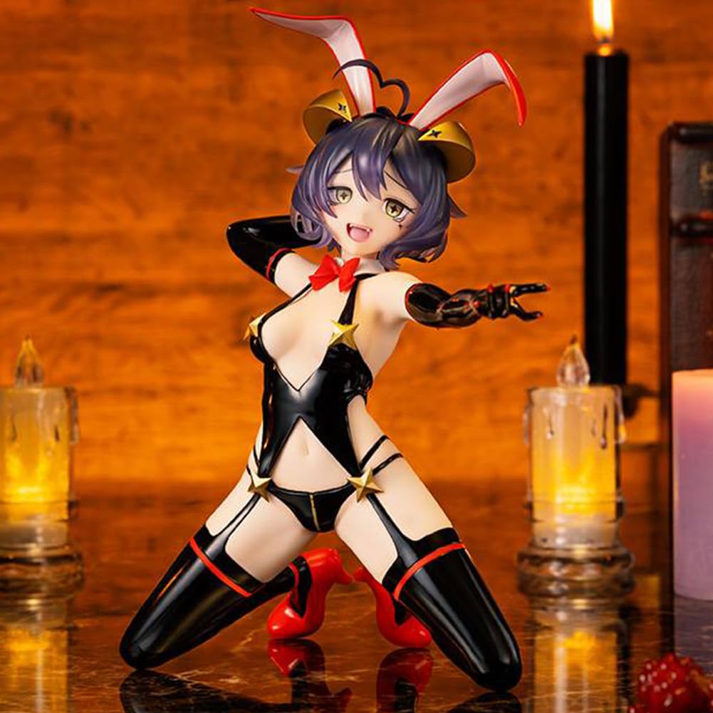 DEXSHUN Hiiragi Utena Figura Bunny Girl Magia Merengue Anime Figuras Rodillas Figura de Acción PVC Merch Estatua Escritorio Ornamento Regalos 17 cm