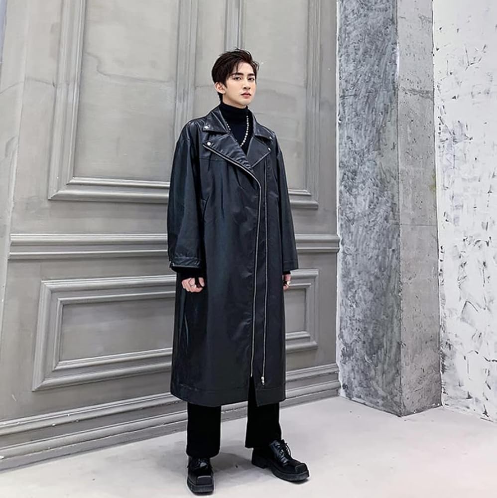 S. V. U. M. A. X. 黒レザー ロングコート S. V. U. M. A. X. 黒レザー ロングコート S. V. U. M. A. X. 黒レザー