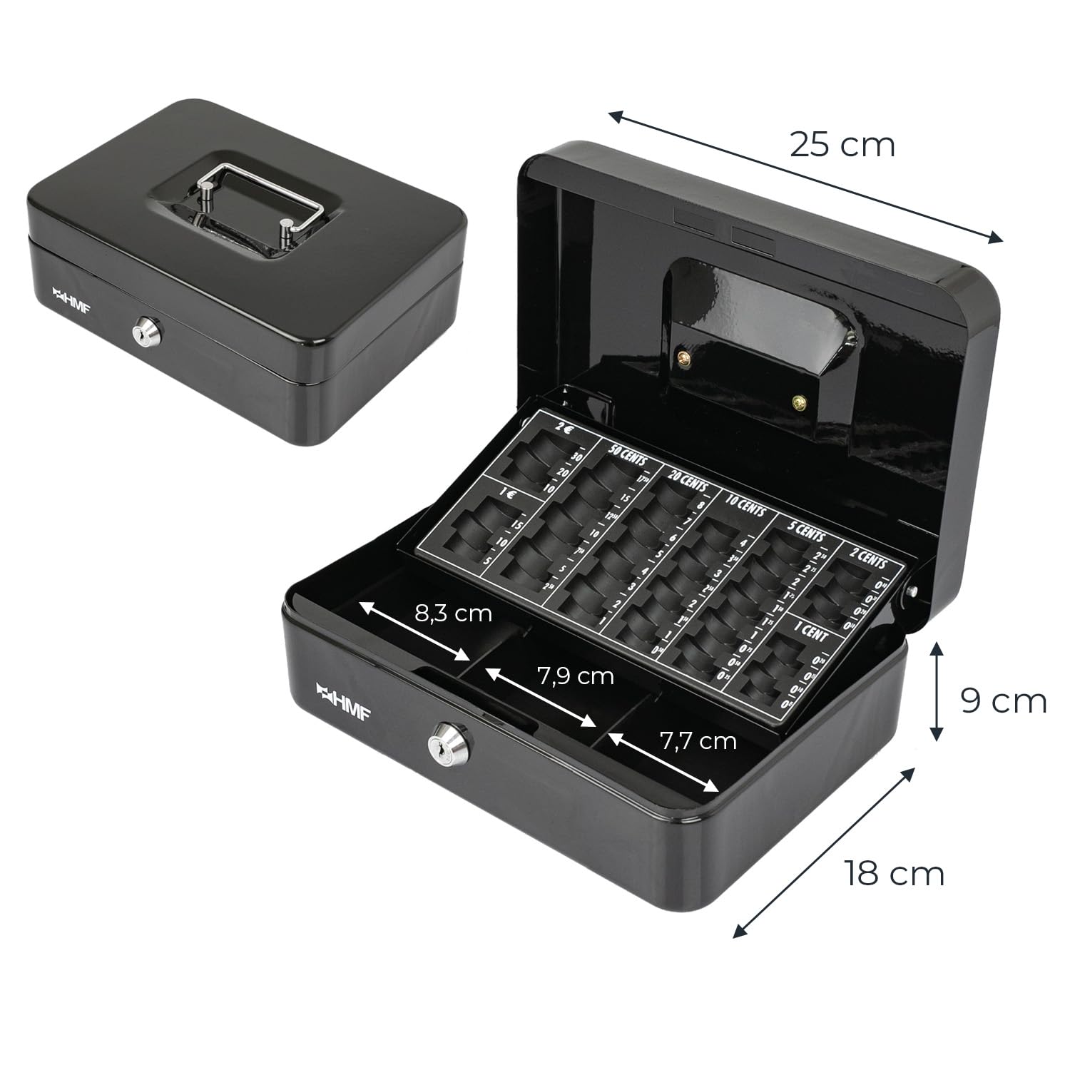 VEVOR CASSETTO PER Registratore Cassa Porta Banconote E Monete 33,6x36 - Foto 3