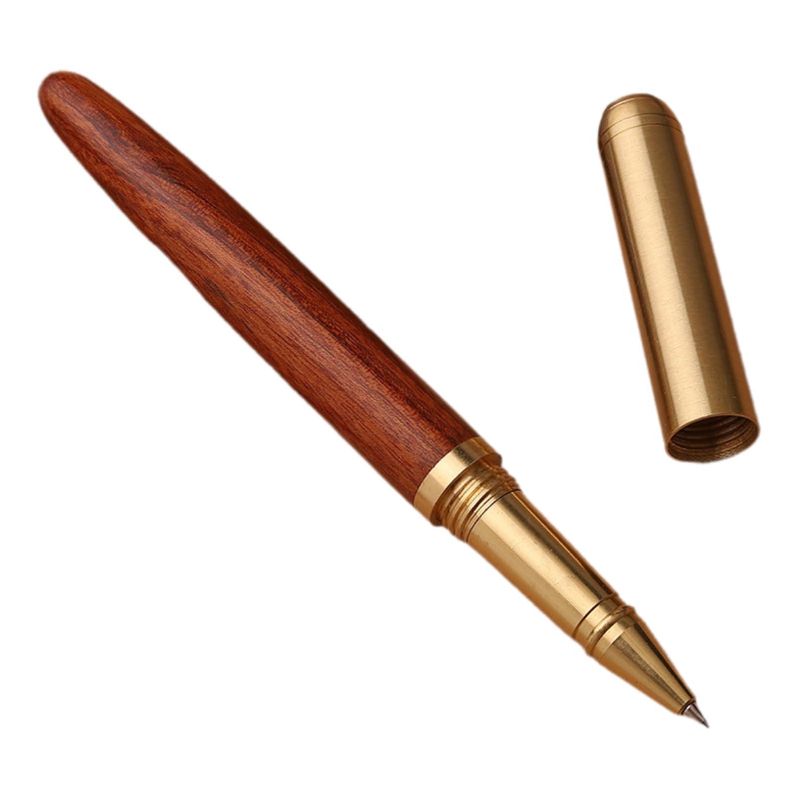 RBRMHM Business Signing Pen Wood Fountain Pen Gel Pen Write Smoohtly for Wedding Reception, Wood Fountain Pen Case